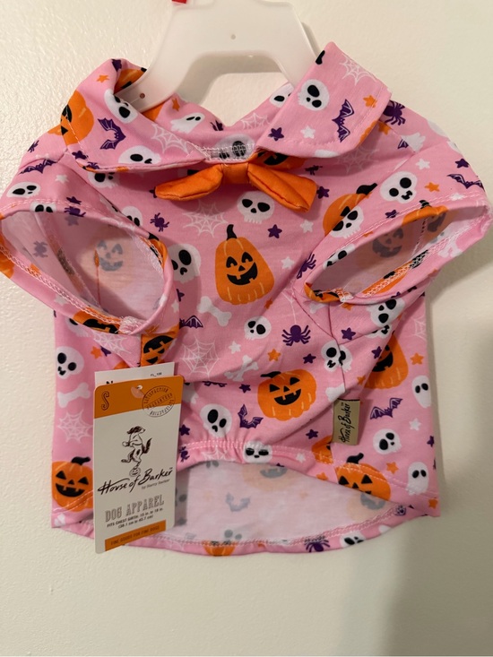 House of barker Other - Dog Pink Halloween Pumpkin & Skull Costume shirt